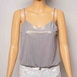 Gorgeous, sexy silver cami top!